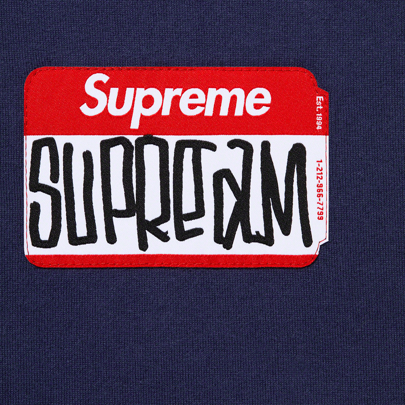 supremesupreme Gonz Nametag S/S Top ブラック