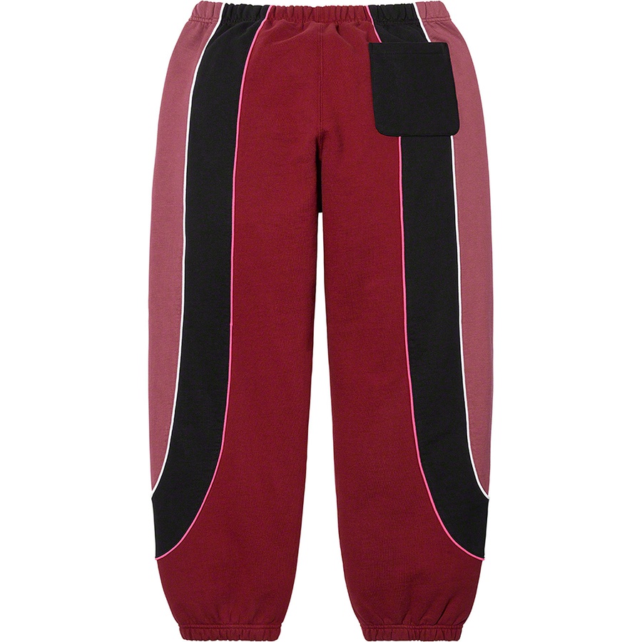 Details on Track Paneled Sweatpant Cardinal from fall winter
                                                    2021 (Price is $148)