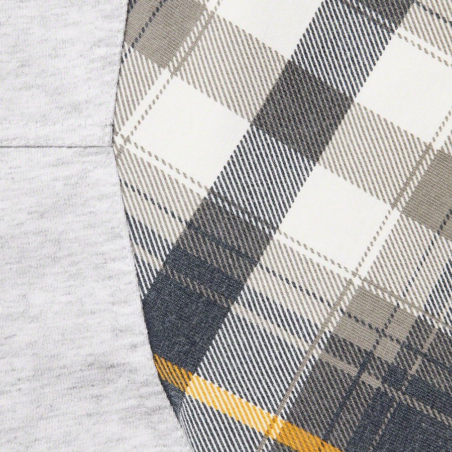 Details on Plaid Sleeve L S Top Ash Grey from fall winter 2021 (Price is $88)