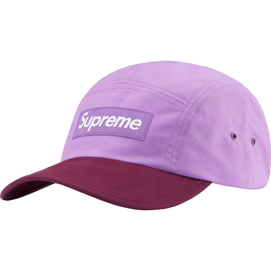 Details on Waxed Cotton Camp Cap Purple from fall winter
                                                    2021 (Price is $48)