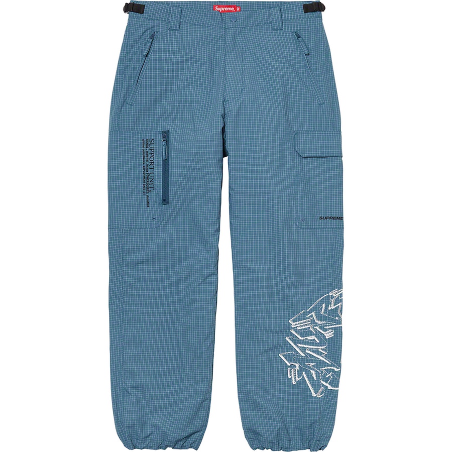 Details on Support Unit Nylon Ripstop Pant Teal from fall winter 2021 (Price is $138)