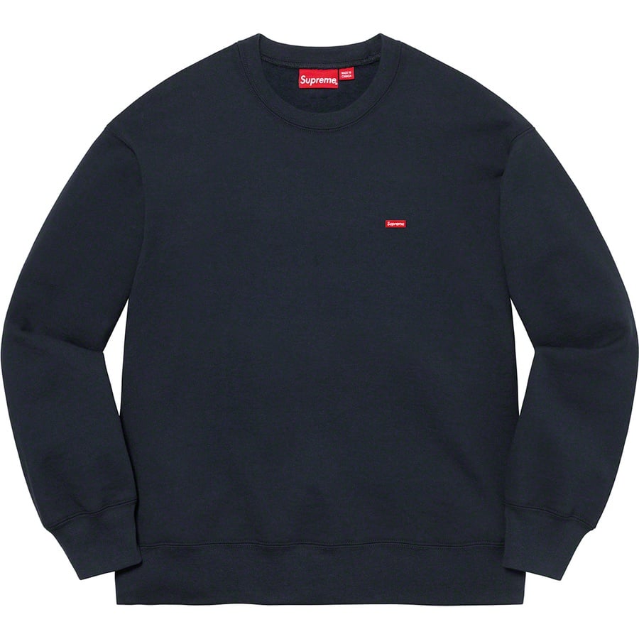 Details on Small Box Crewneck Navy from fall winter
                                                    2021 (Price is $138)