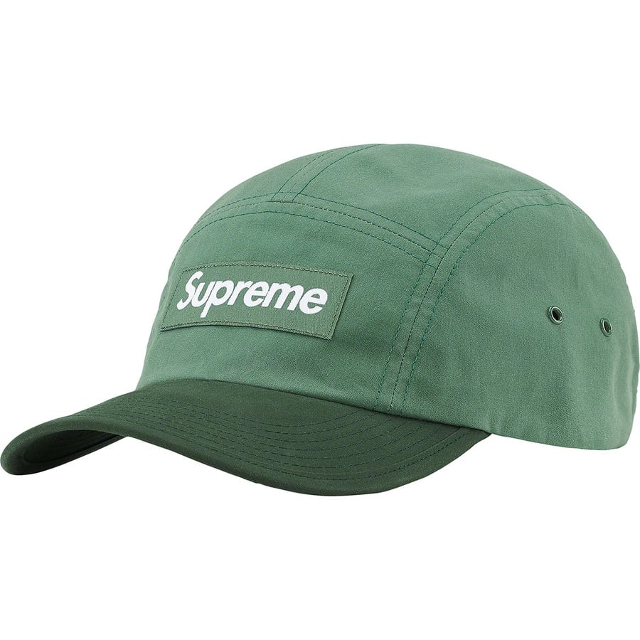 Details on Waxed Cotton Camp Cap Green from fall winter
                                                    2021 (Price is $48)