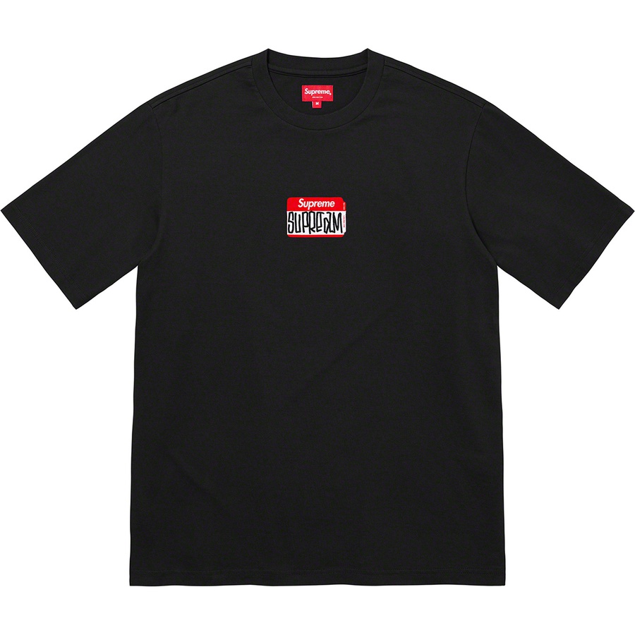 Details on Gonz Nametag S S Top Black from fall winter
                                                    2021 (Price is $68)