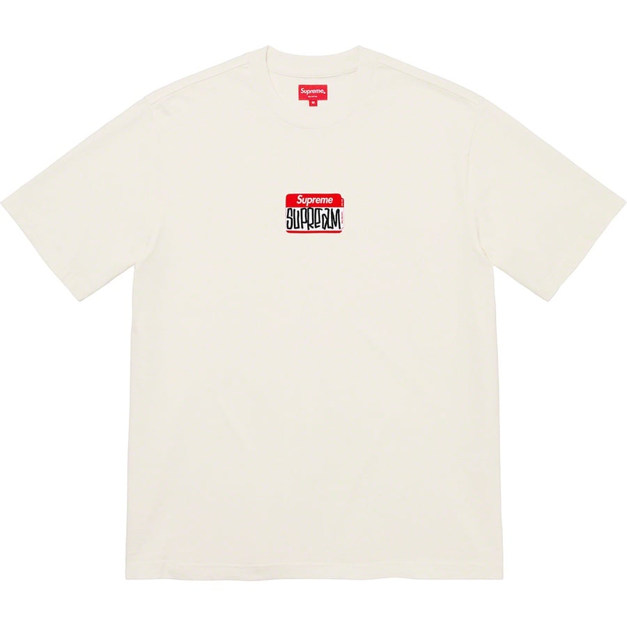 Details on Gonz Nametag S S Top Natural from fall winter 2021 (Price is $68)