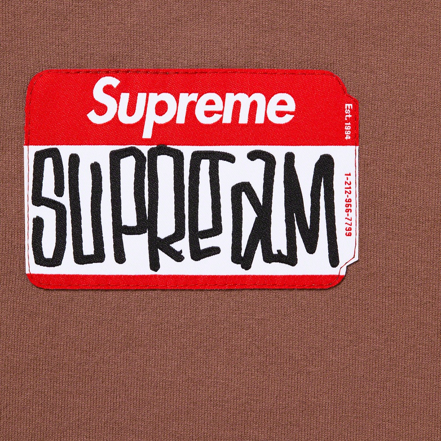 Details on Gonz Nametag S S Top Brown from fall winter
                                                    2021 (Price is $68)