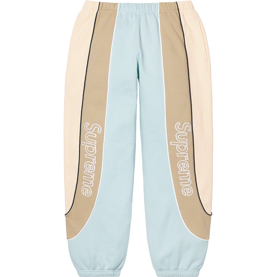 Details on Track Paneled Sweatpant Pale Blue from fall winter 2021 (Price is $148)
