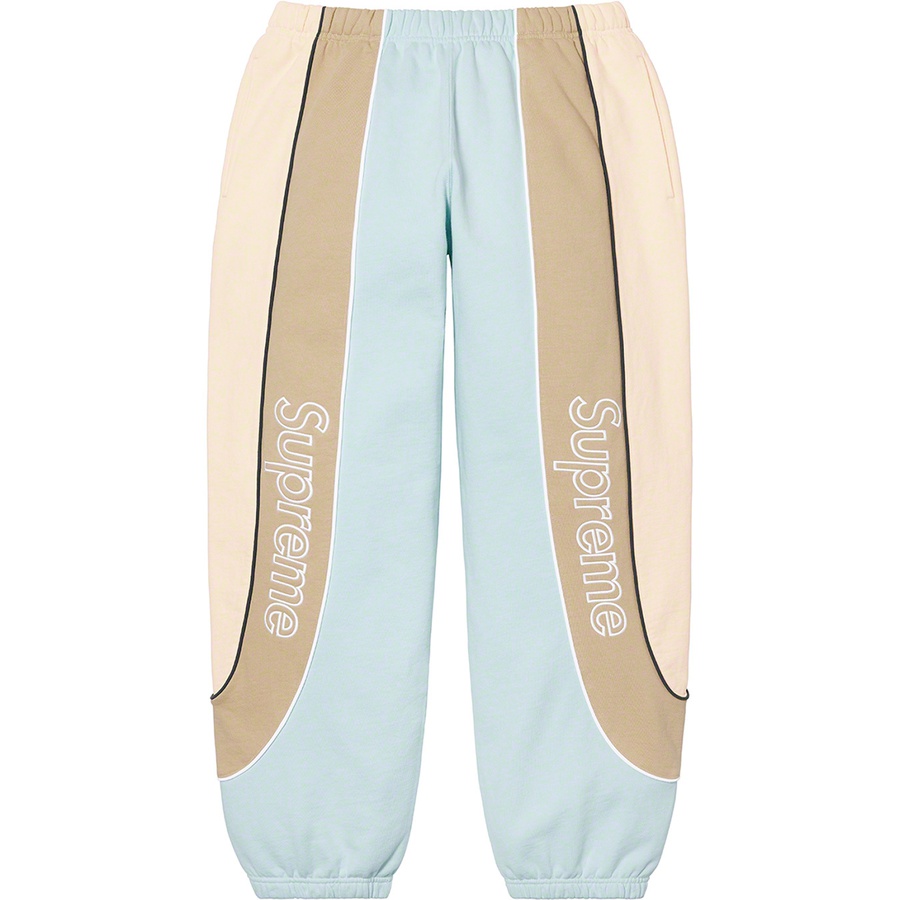 Details on Track Paneled Sweatpant Pale Blue from fall winter
                                                    2021 (Price is $148)