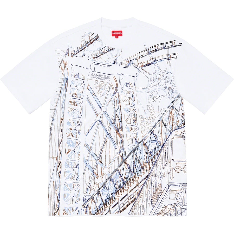 Details on Bridge Embroidered S S Top White from fall winter
                                                    2021 (Price is $110)