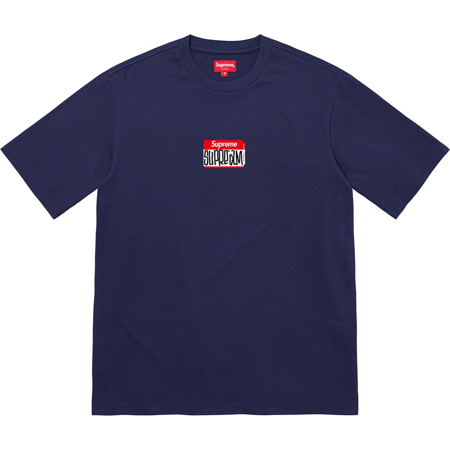 Details on Gonz Nametag S S Top Washed Navy from fall winter
                                                    2021 (Price is $68)