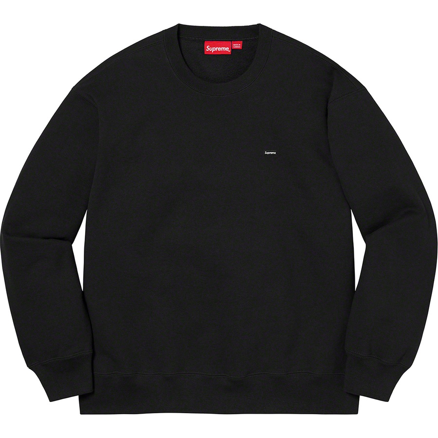 Details on Small Box Crewneck Black from fall winter 2021 (Price is $138)
