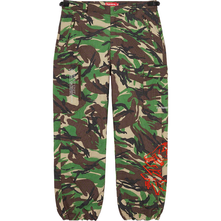 Details on Support Unit Nylon Ripstop Pant Swirl Camo from fall winter 2021 (Price is $138)