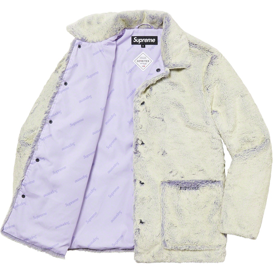 Details on 2-Tone Faux Fur Shop Coat Lilac from fall winter 2021 (Price is $388)