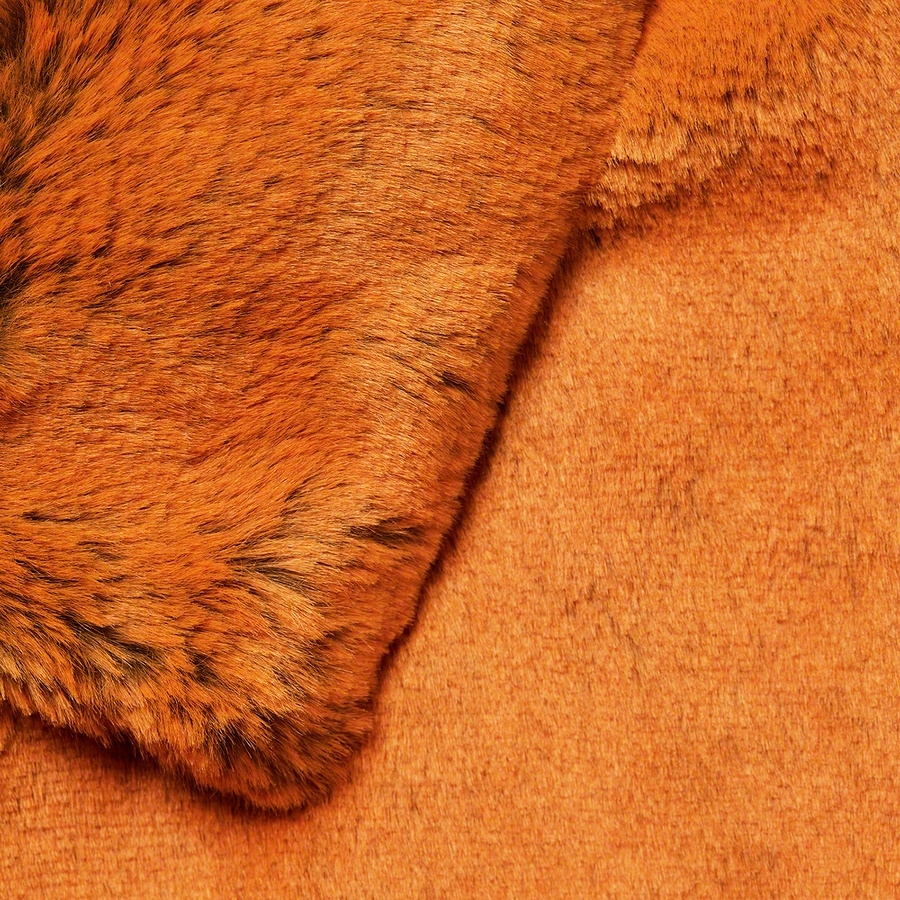 Details on 2-Tone Faux Fur Shop Coat Orange from fall winter 2021 (Price is $388)
