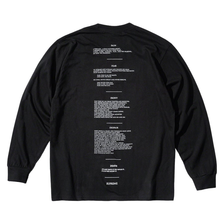 Details on Supreme The Crow L S Tee  from fall winter
                                                    2021 (Price is $54)