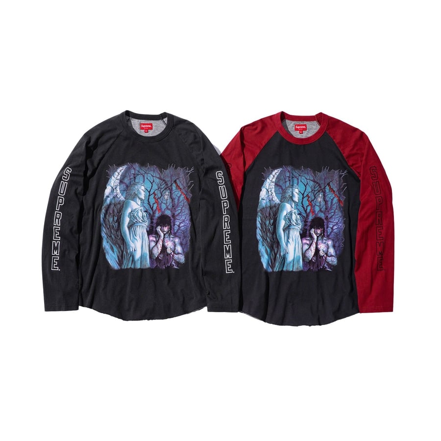 Details on Supreme The Crow Raglan L S Top from fall winter
                                            2021 (Price is $110)