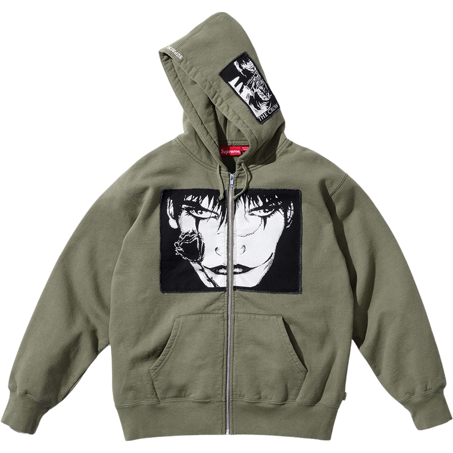 Details on Supreme The Crow Zip Up Hooded Sweatshirt  from fall winter
                                                    2021 (Price is $178)