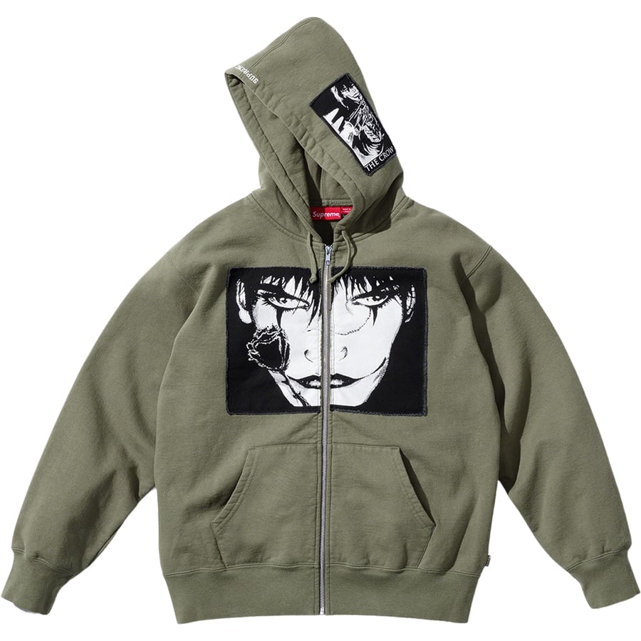 Details on Supreme The Crow Zip Up Hooded Sweatshirt  from fall winter
                                                    2021 (Price is $178)