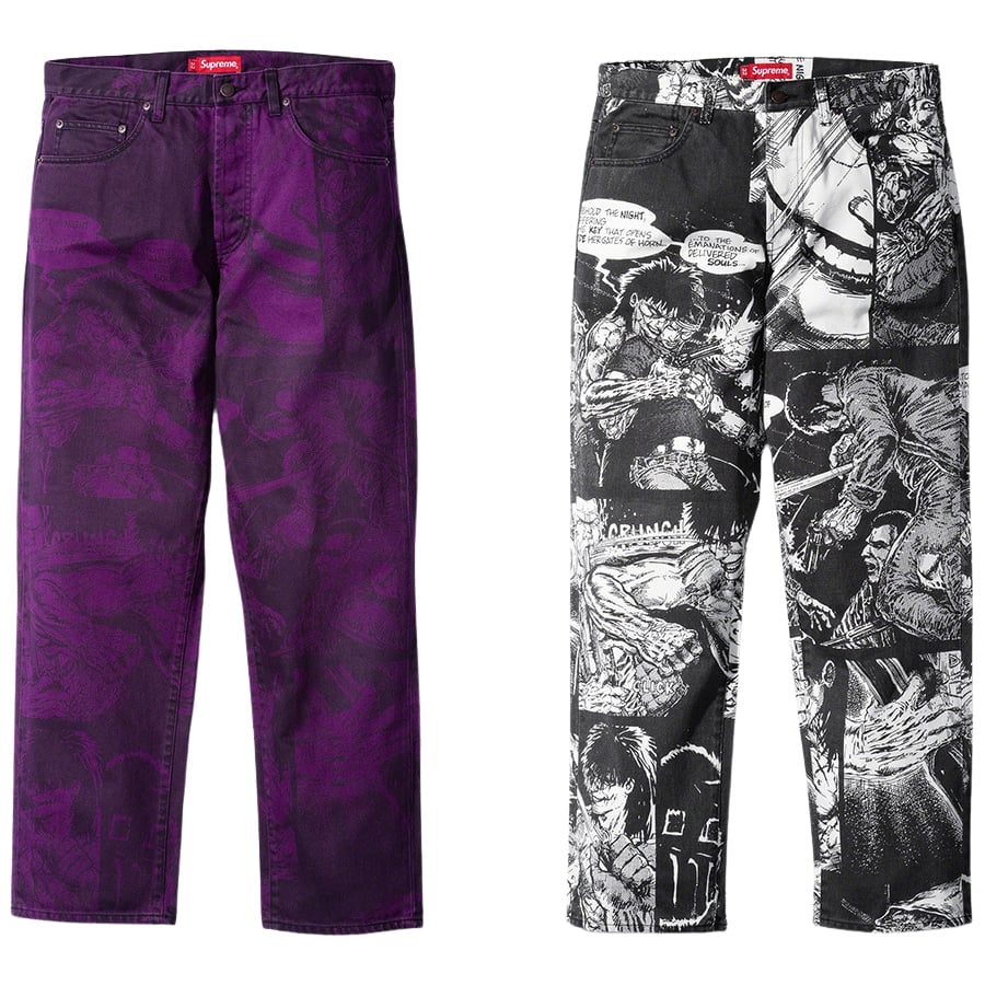 Supreme Supreme The Crow Regular Jean released during fall winter 21 season