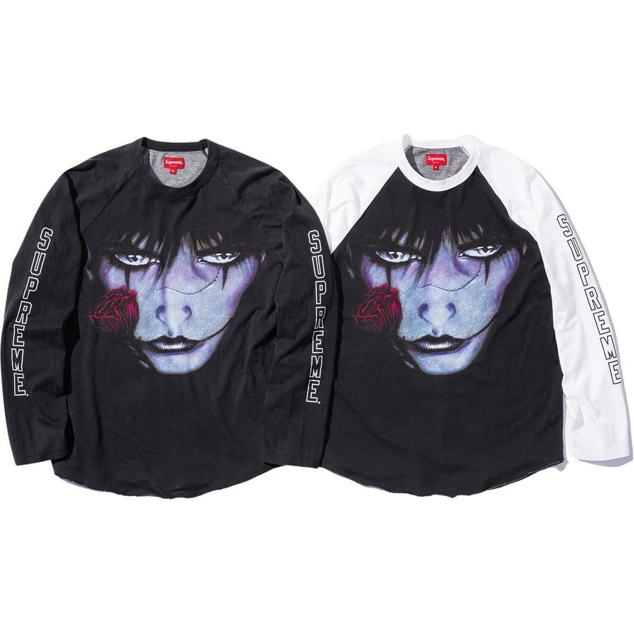 Details on Supreme The Crow Raglan L S Top  from fall winter
                                                    2021 (Price is $110)