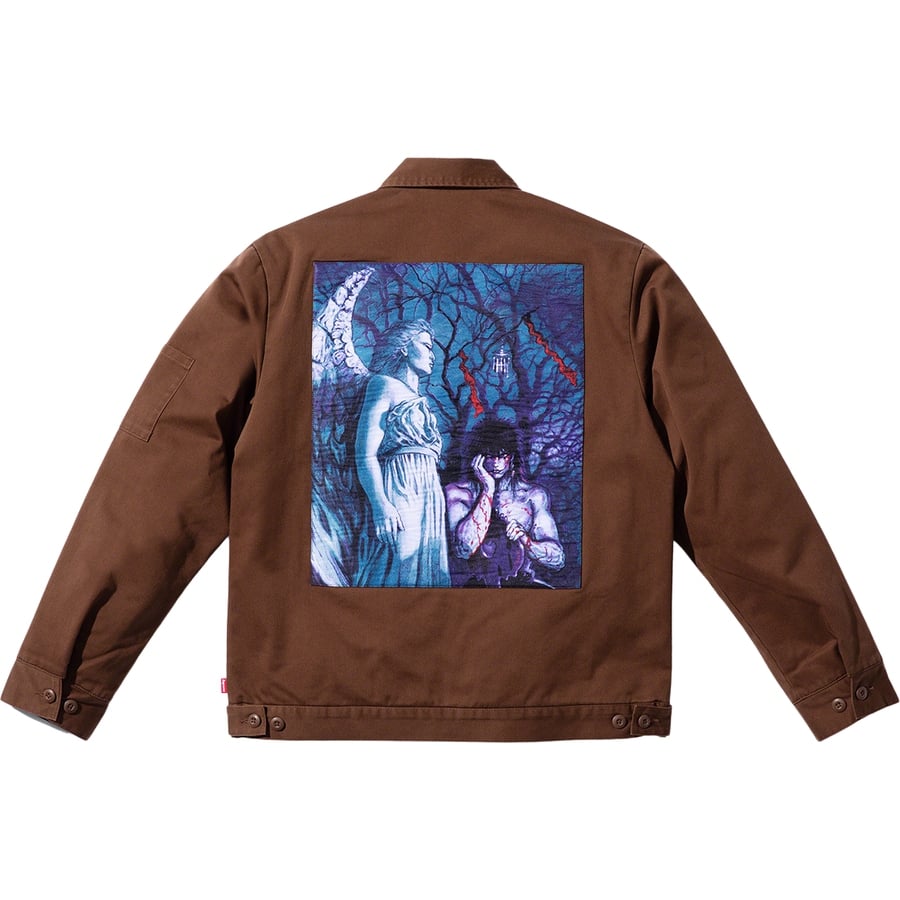 Details on Supreme The Crow Work Jacket  from fall winter
                                                    2021 (Price is $238)