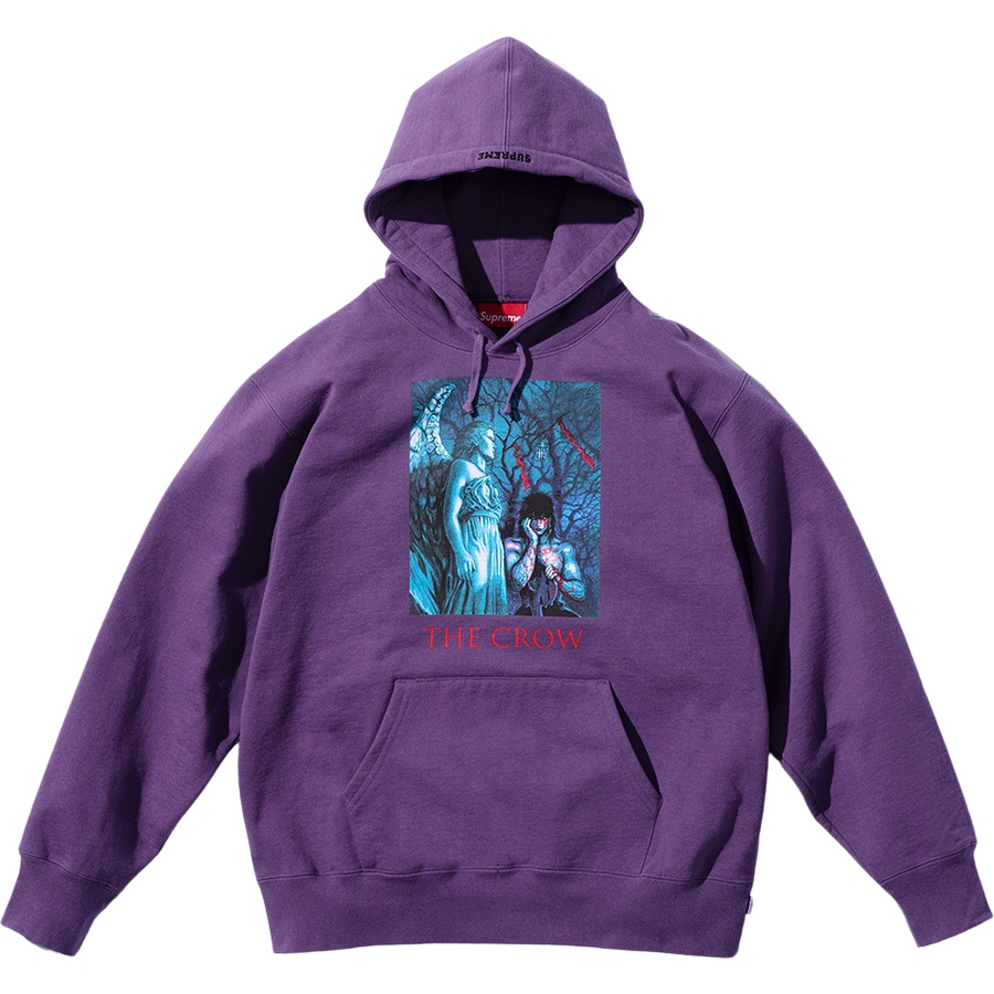 Details on Supreme The Crow Hooded Sweatshirt from fall winter
                                            2021 (Price is $168)