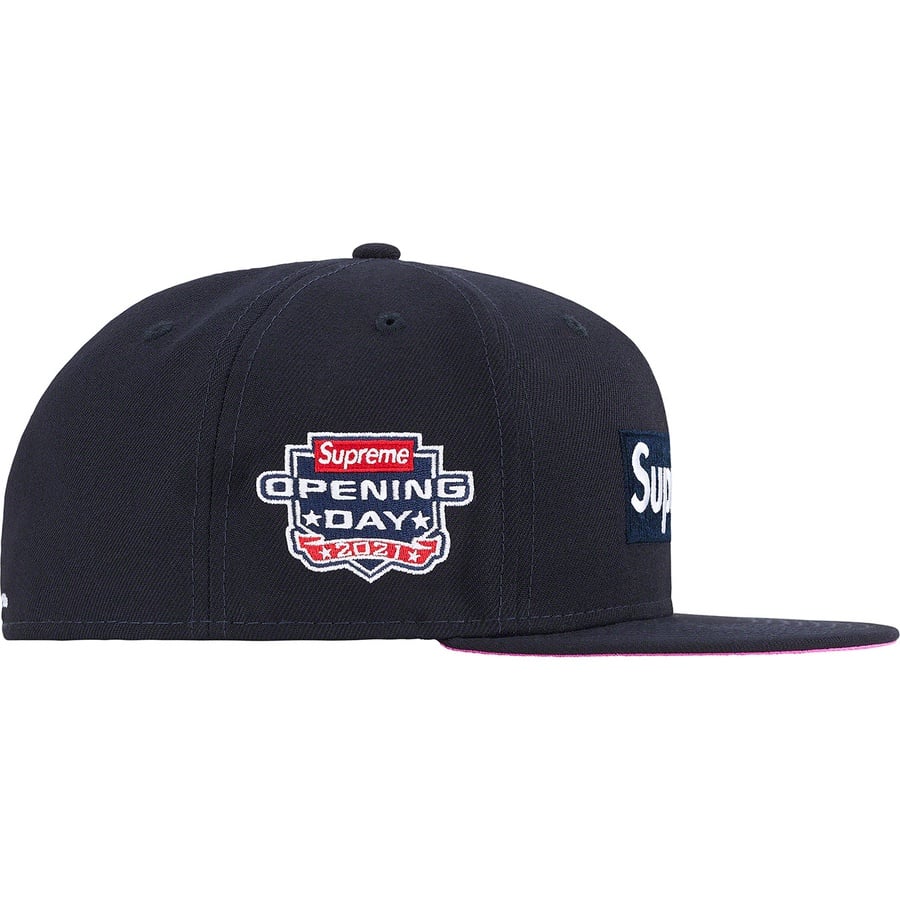 Details on No Comp Box Logo New Era Navy from fall winter
                                                    2021 (Price is $48)