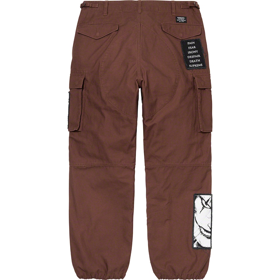 Details on Supreme The Crow Cargo Pant Brown from fall winter
                                                    2021 (Price is $198)