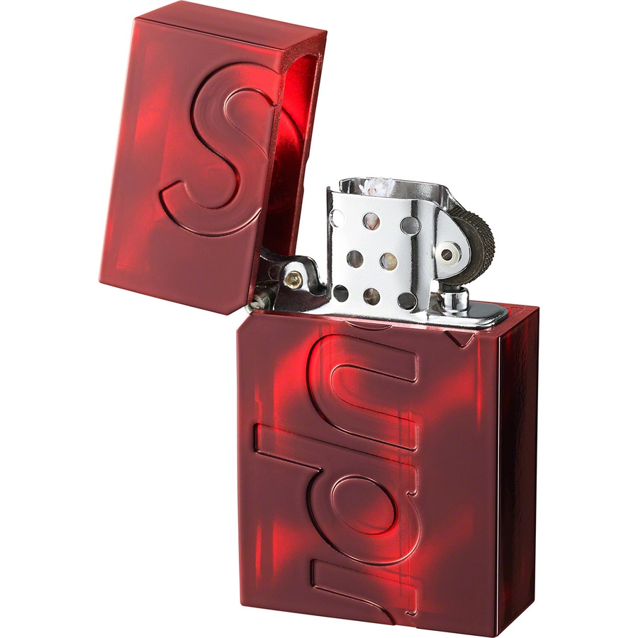 Details on Supreme Tsubota Pearl Hard Edge Lighter Red from fall winter
                                                    2021 (Price is $48)