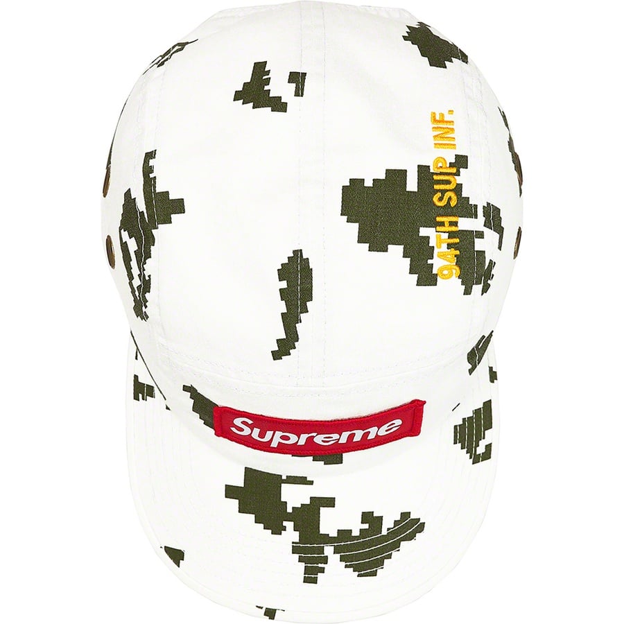 Details on Military Camp Cap White Russian Camo from fall winter
                                                    2021 (Price is $46)