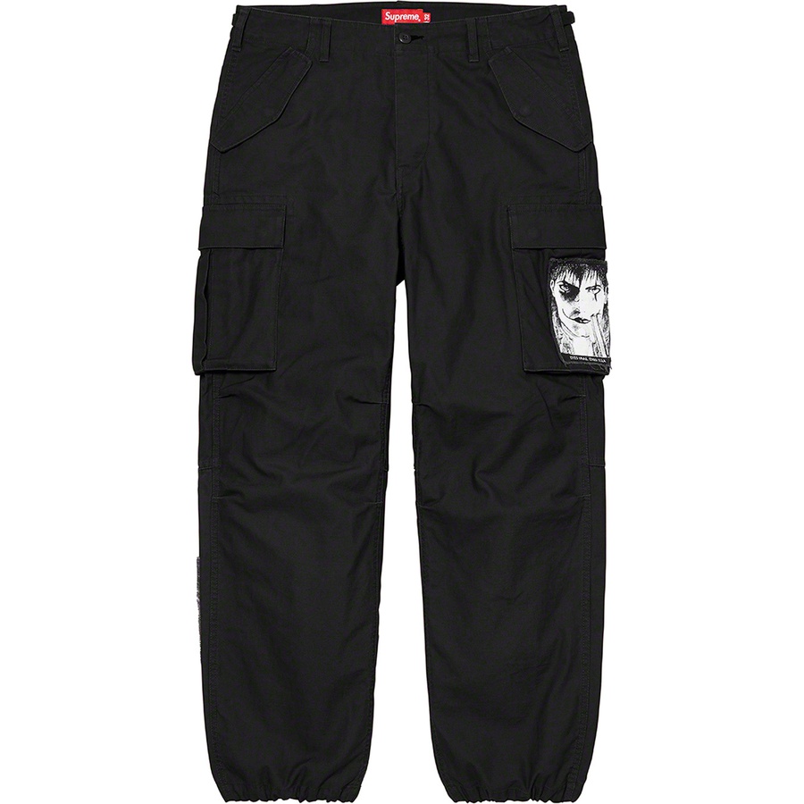 Details on Supreme The Crow Cargo Pant Black from fall winter
                                                    2021 (Price is $198)