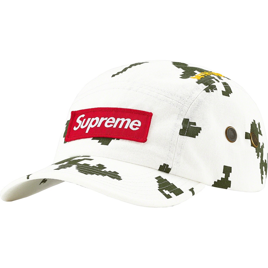 Details on Military Camp Cap White Russian Camo from fall winter
                                                    2021 (Price is $46)