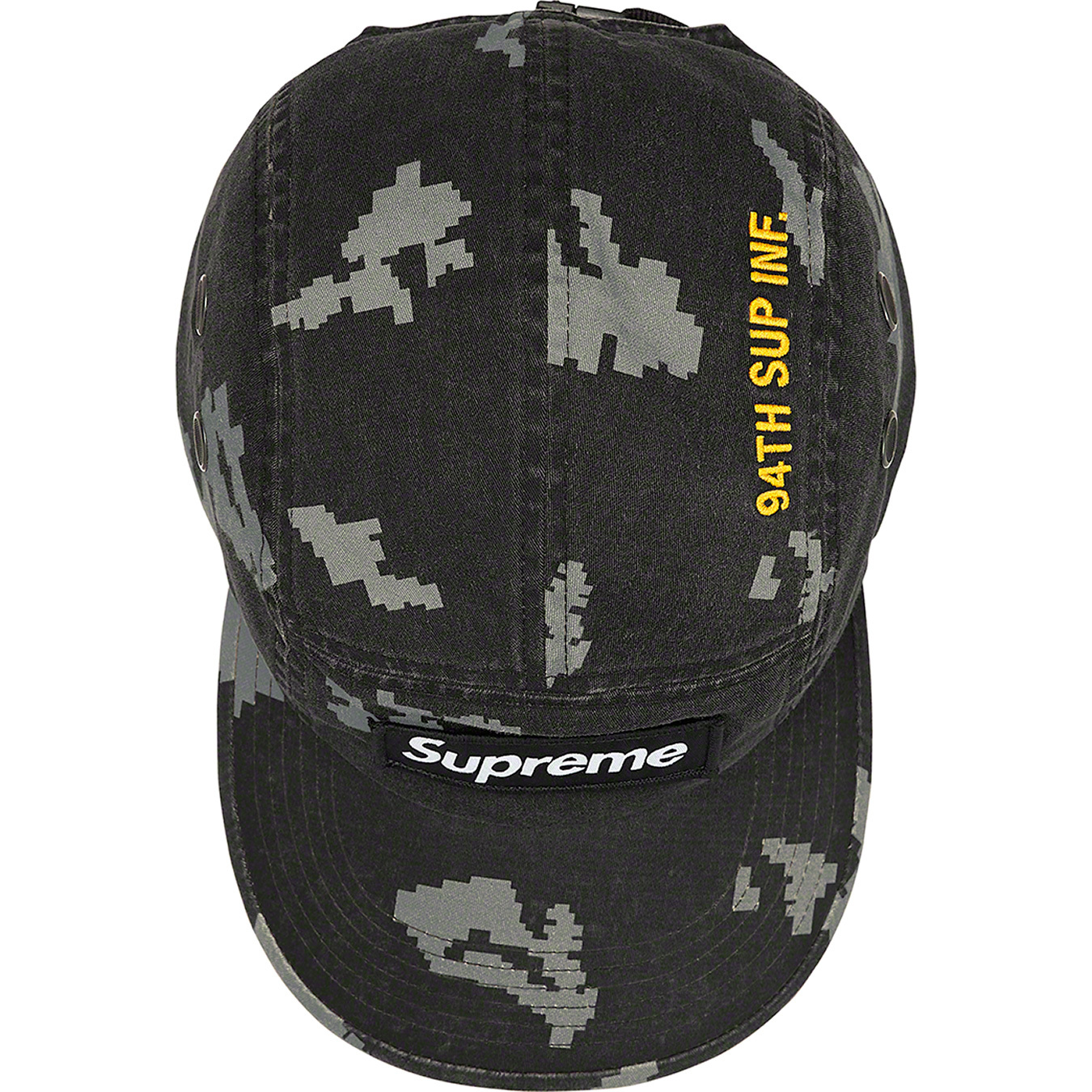 Supreme Military Camp Cap Black Russian Camo