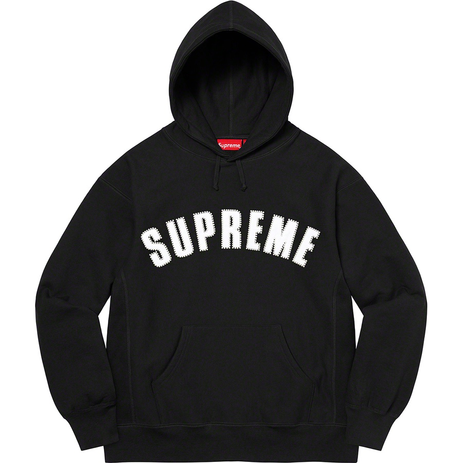 Details on Pearl Logo Hooded Sweatshirt Black from fall winter
                                                    2021 (Price is $168)