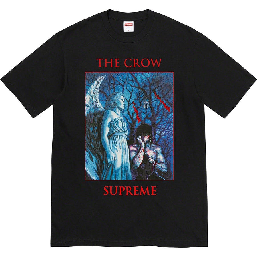 Details on Supreme The Crow Tee Black from fall winter
                                                    2021 (Price is $44)