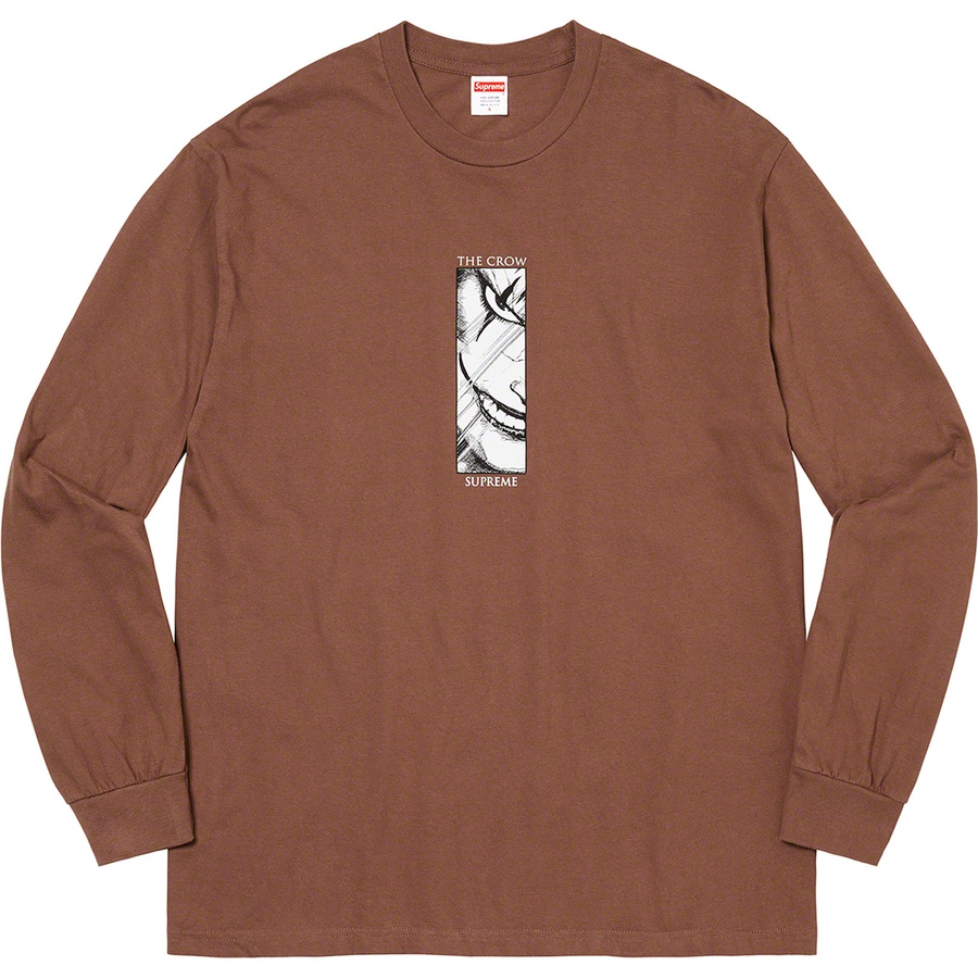 Details on Supreme The Crow L S Tee Brown from fall winter
                                                    2021 (Price is $54)