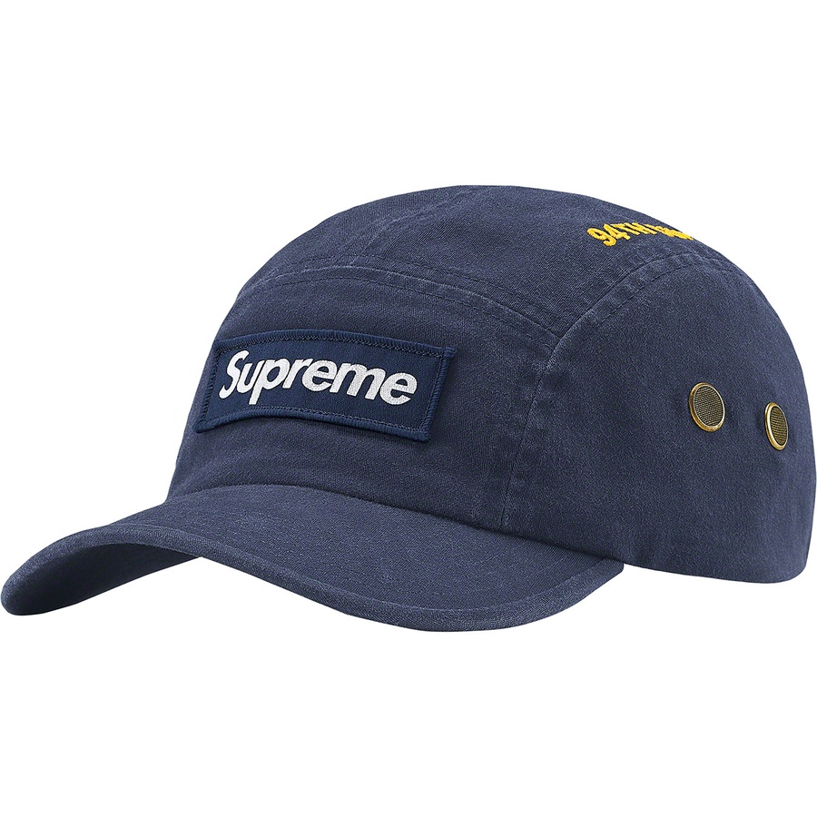 Details on Military Camp Cap Navy from fall winter
                                                    2021 (Price is $46)
