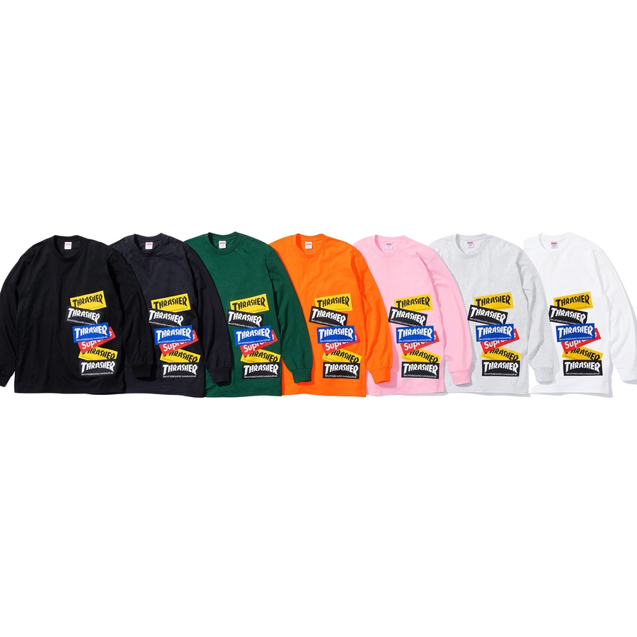 Supreme Supreme Thrasher Multi Logo L S Tee releasing on Week 5 for fall winter 2021