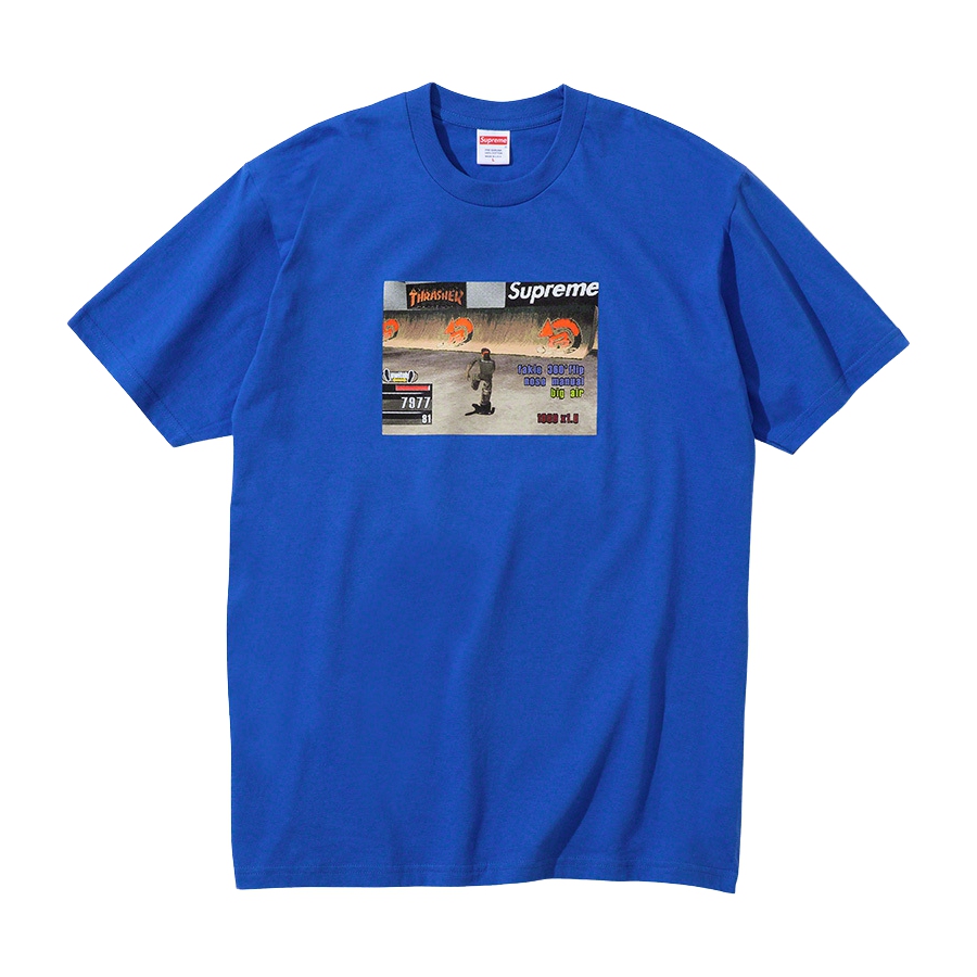 Details on Supreme Thrasher Game Tee  from fall winter 2021 (Price is $44)