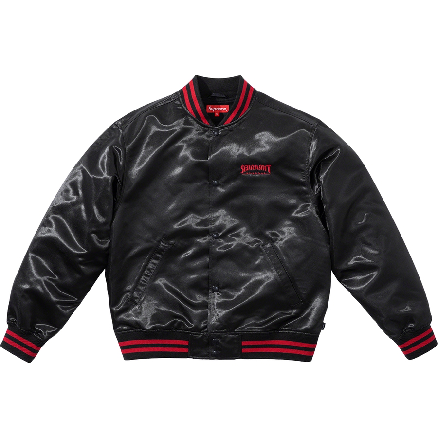 Thrasher Satin Varsity Jacket - fall winter 2021 - Supreme