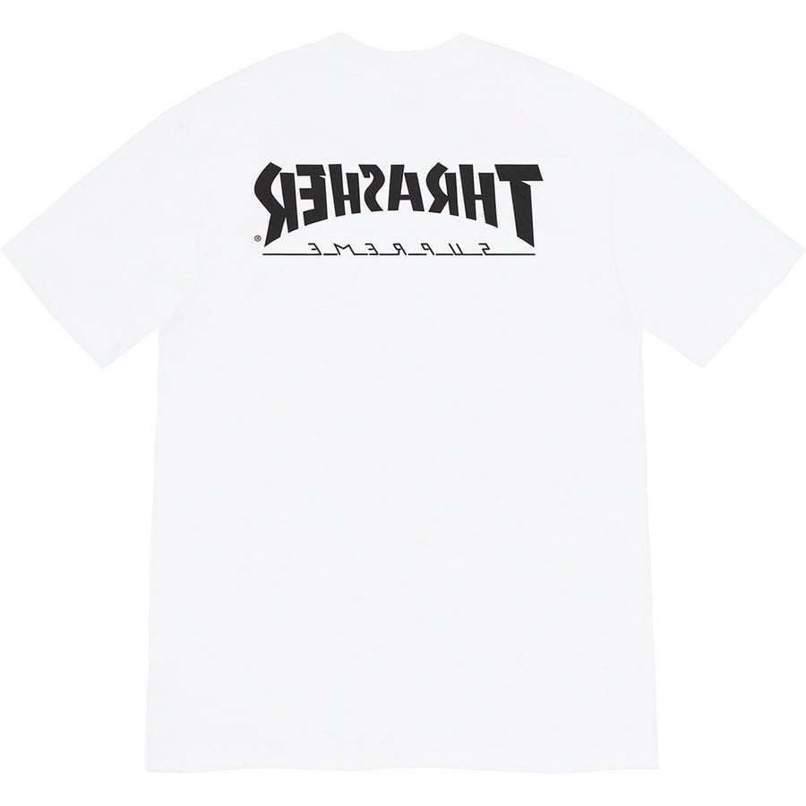 Details on Supreme Thrasher Game Tee White from fall winter
                                                    2021 (Price is $44)