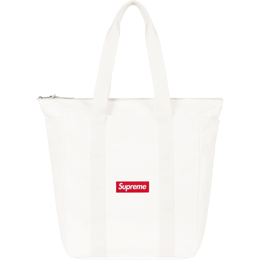 Details on Canvas Tote White from fall winter
                                                    2021 (Price is $78)