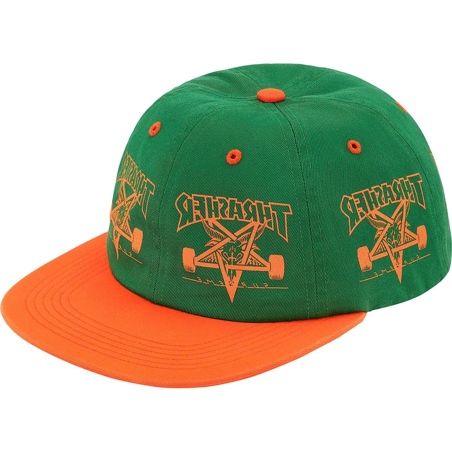 Details on Supreme Thrasher 6-Panel Green from fall winter
                                                    2021 (Price is $54)