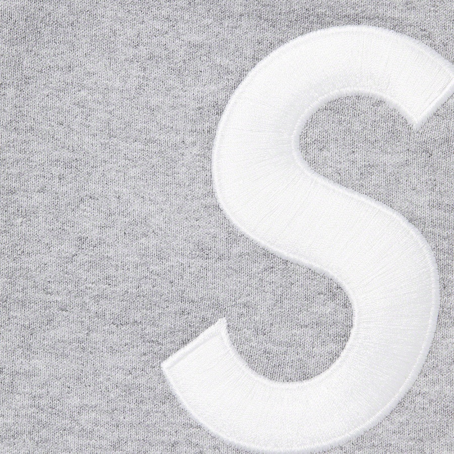 Details on S Logo Split Sweatpant Heather Grey from fall winter
                                                    2021 (Price is $158)