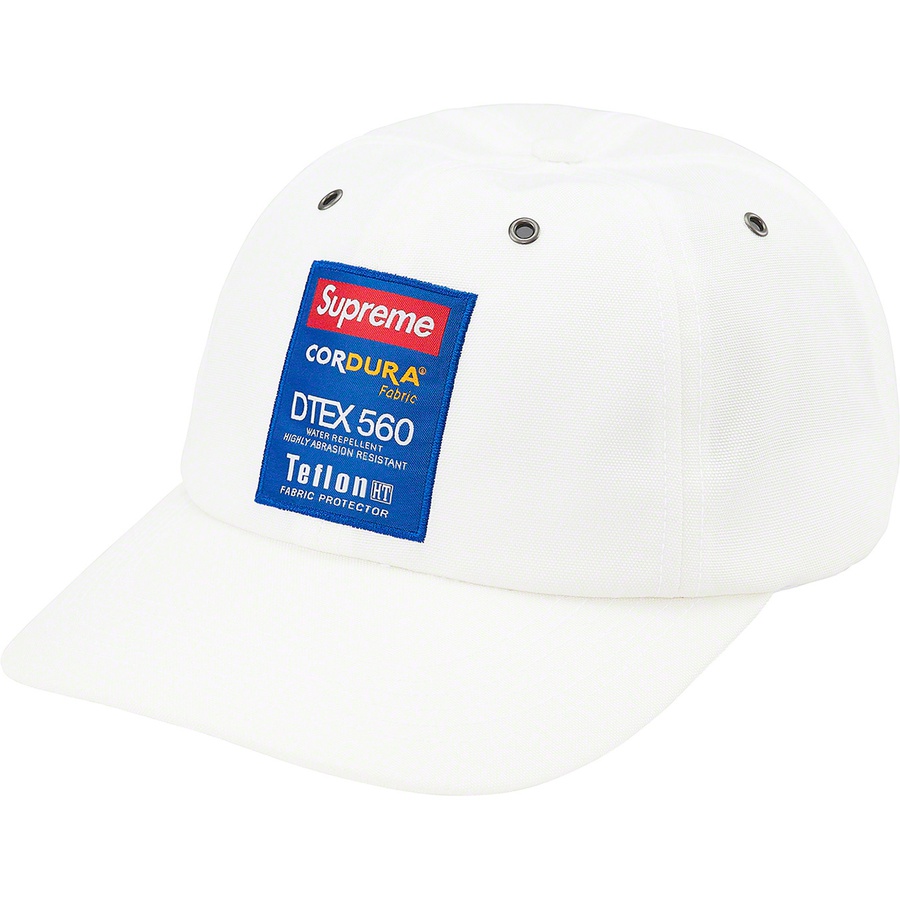 Details on Cordura Teflon Label 6-Panel White from fall winter
                                                    2021 (Price is $48)