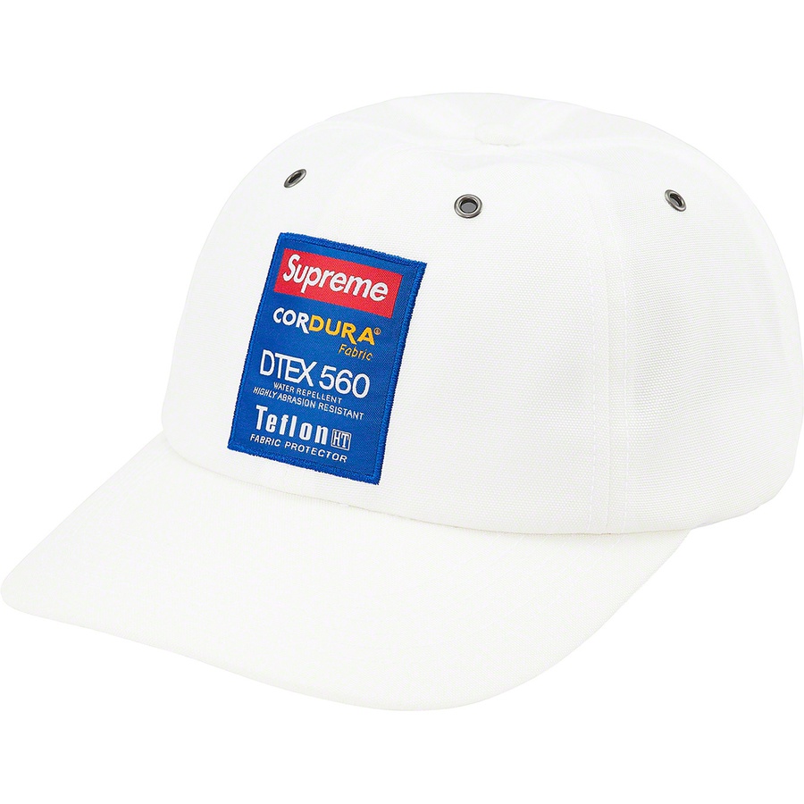 Supreme Cordura Teflon Label 6-Panel (FW21) - White - $48