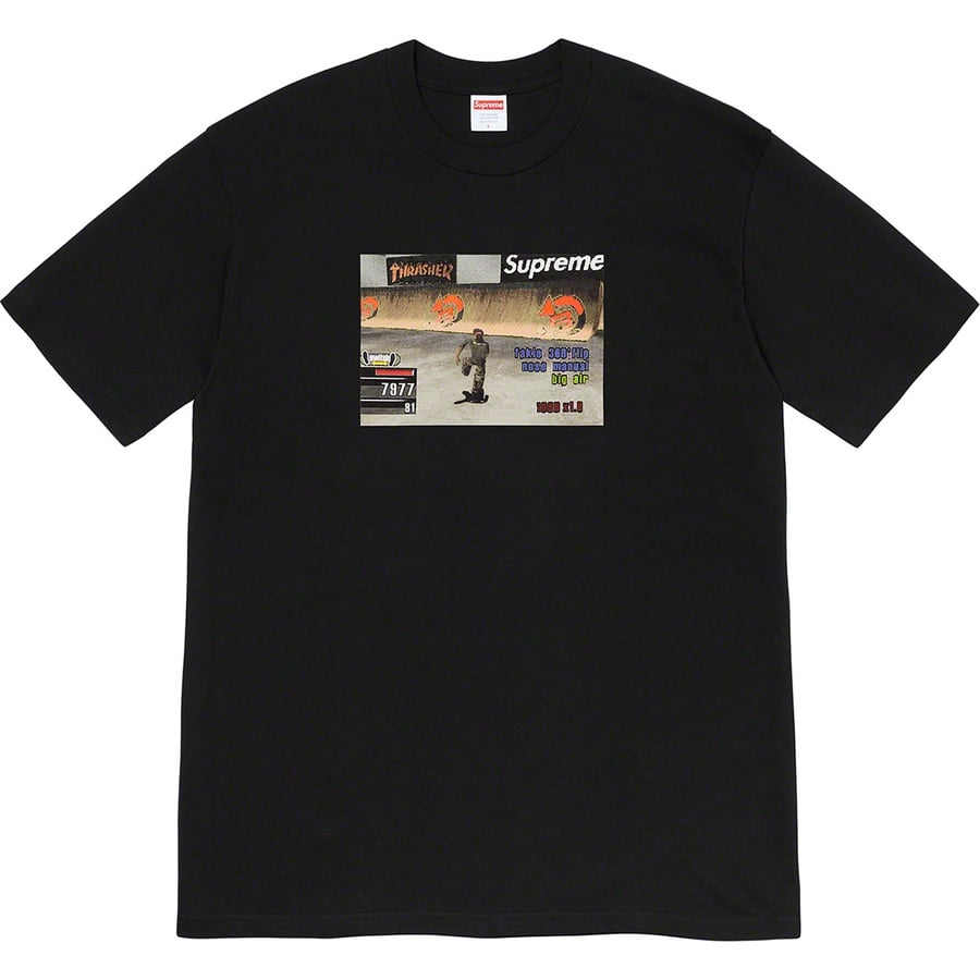 Details on Supreme Thrasher Game Tee Black from fall winter
                                                    2021 (Price is $44)