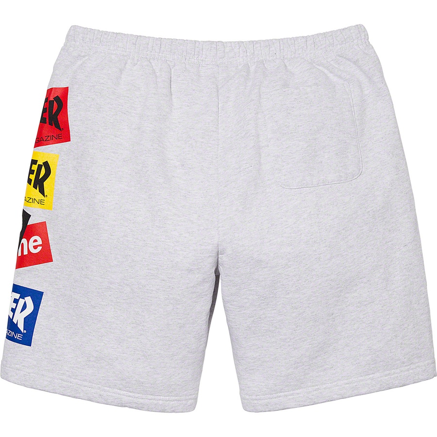 Details on Supreme Thrasher Multi Logo Sweatshort Ash Grey from fall winter
                                                    2021 (Price is $118)