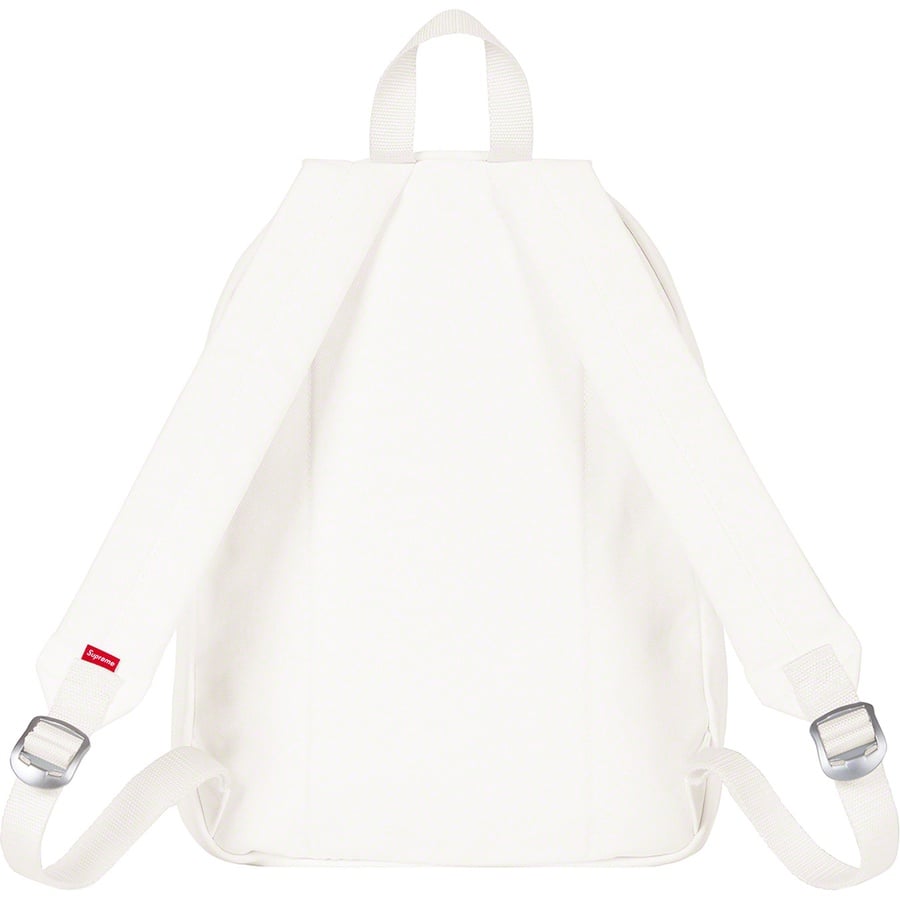 Details on Canvas Backpack White from fall winter
                                                    2021 (Price is $110)