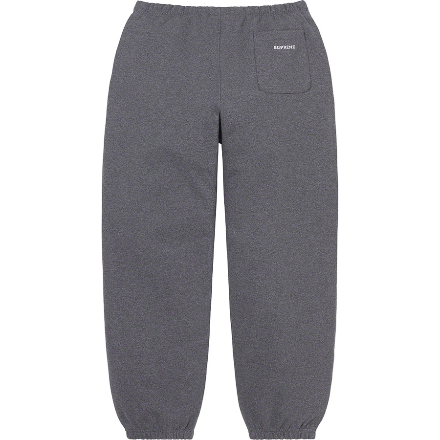Details on S Logo Split Sweatpant Heather Grey from fall winter
                                                    2021 (Price is $158)